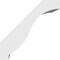 Ekena Millwork 5-in. W x 10-in. D x 10-in. H Baker Architectural Grade PVC Knee Brace BRCP05X10X10BKR - alternate 2